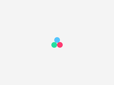 Three Color Concept circle colors combination concept dots three three dots ui ux design visual