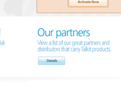 Partners ui web design
