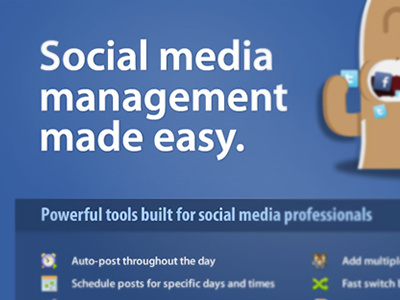 Social Media Management design ui web design
