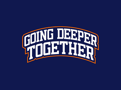 Going Deeper Together Logo branding illustrator vector
