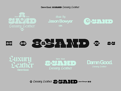 8&Sand Luxury Leather Branding branding illustrator logo
