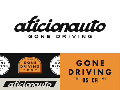 Aficionauto Branding branding design handlettering illustrator logo typography