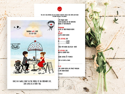 wedding invite design illustration