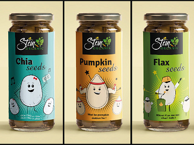 seed packaging design illustration