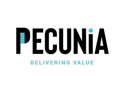 Pecunia logo branding design logo vector