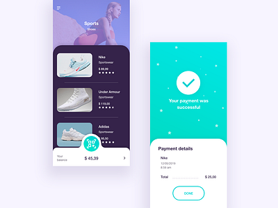 Reward App concept app design interaction design qrcode reward shop shopping app ui ui design ux ux design wallet app web