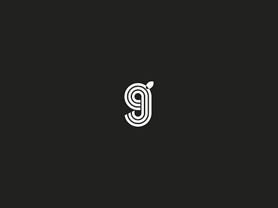 G/Leaf 2 bold icon letter g logo mark modern