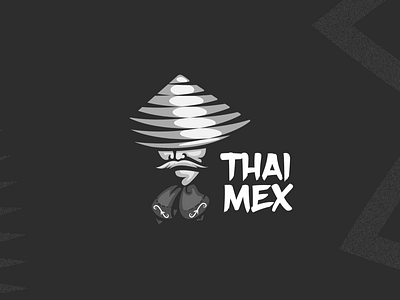 Thai-Mex branding food illustration illustrator logo mark vector