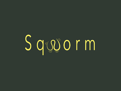 Sqworm font graphic design illustrator logo text typography