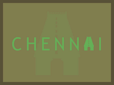 Cities & Monuments: Chennai branding chennai graphic design illustrator logo temple visual design