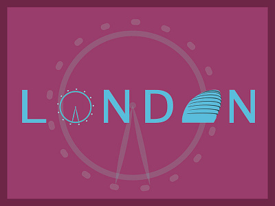 Cities & Monuments: London architecture branding graphic design illustration illustrator logo london london city hall london eye photoshop visual design