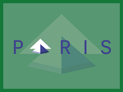 Cities & Monuments: Paris architecture branding graphic design illustration illustrator logo louvre pyramid paris photoshop pyramide du louvre visual design
