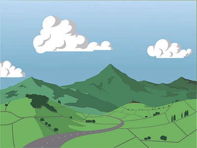 Haute-Savoie, France france graphic design illustration landscape visual design