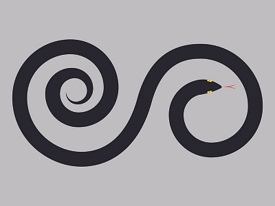 Coiled Snake graphic design illustration illustrator photoshop snake tattoo visual design