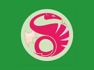Dragon logo branding dragon graphic design illustration illustrator ireland kelly green logo photoshop visual design