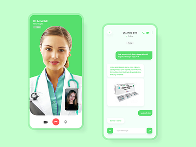 Ngodoc - Online Medical Consult App #3 2021 app chat clean consult doctor exploration green health health care health issue medical minimalist november online satriawan shot ui video call whitespace