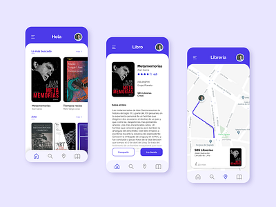 App to find your book app book book store bookstroe design mobile purple ui ui design ux ux design