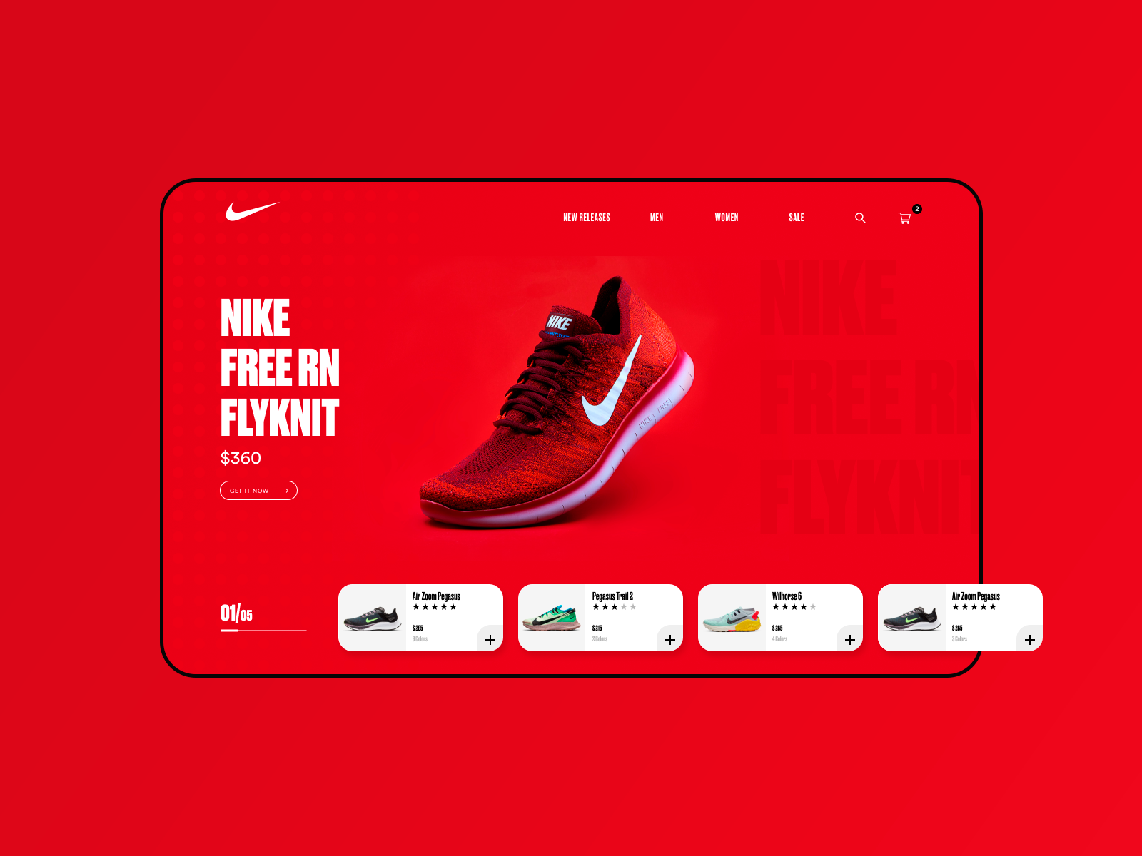 Nike UI Design by Xeco on Dribbble