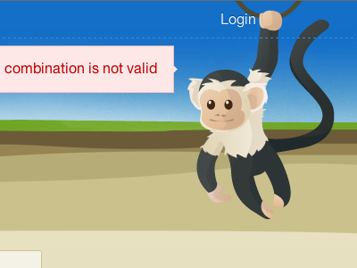 Message monkey illustration monkey