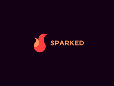 Sparked fire flame orange red sparked thirty logos