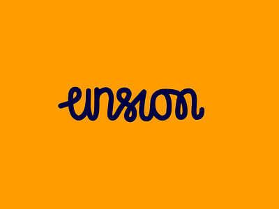 Unsion Logotype lettering line logotype smooth unsion