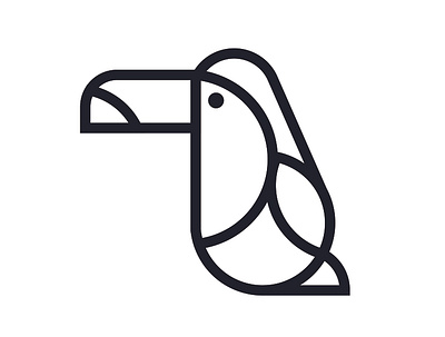 Tucan Icon bird design icon illustration line vector