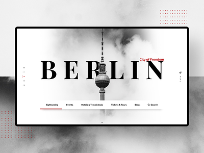 Visit Berlin - New page berlin branding colors design landing landing page minimal modern new photo redesign redesigned simple travel traveling travelling typography ui ux visit