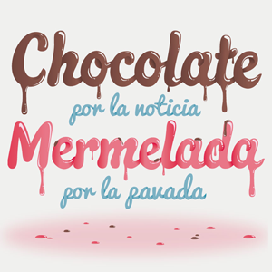 Chocolate por la noticia diseño montevideo tipografia typography uruguay