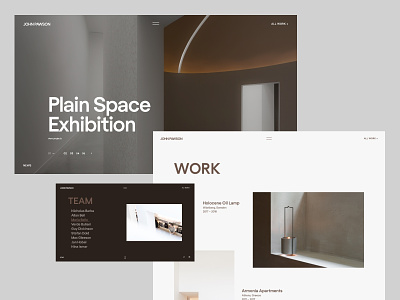 John Pawson. architect flat fullscreen interior landing minimal ui ux web website