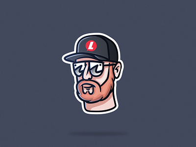 Liebs glasses graphic design hat illustration liebsmedia simple snapback