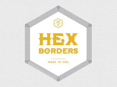 Hex Borders Logo boardgame catan identity logo