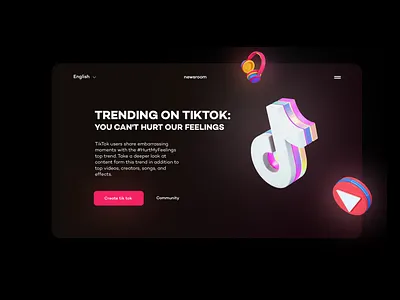 tik-tok app design tiktok ui ux web xd