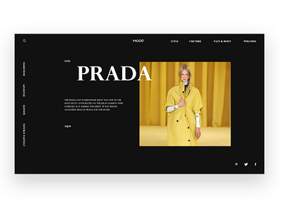 fashion magazine - mood design fashion ui ux web xd