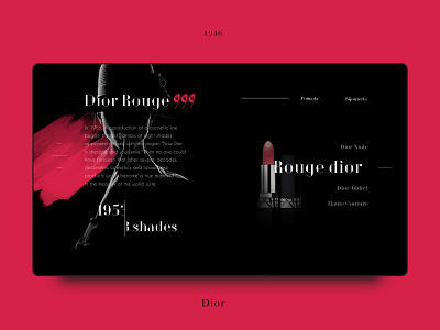Dior design ui ux web