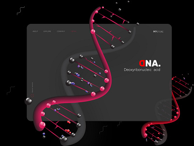 Double Helix Ui design icon illustration typography ui vector web