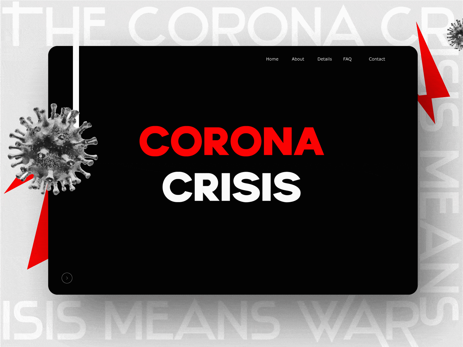 Corona Crisis aftereffects animation design icon illustration illustrator typography ui vector website