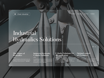 Industrial Solutions Hero Mock Up Landing Page invisionapp uiux uiuxdesign webdesig