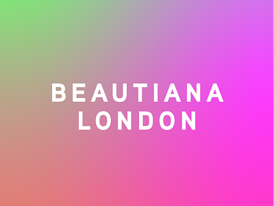 Beautiana Look & Feel #1 beauty brand branding color cosmetic design gradient lettering logo makeup type typography