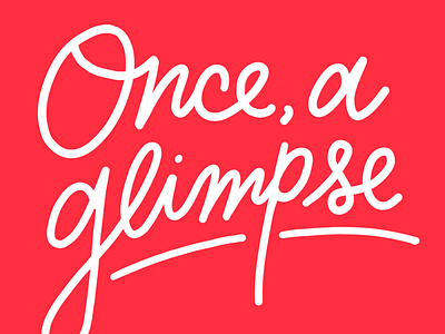 Once, a glimpse 90s calligraphy indie lettering lyrics maximo park mono line music once a glimpse procreate script type