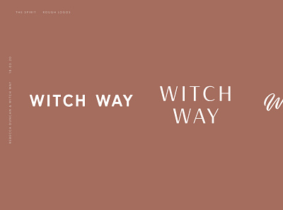 Witch Way Route #2 brand branding crystal crystals healing lifestyle logo magic moon nude reiki spiritual tarot terracotta type typography witch witchcraft witchy