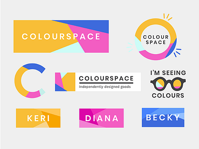 Colourspace Collective Brand Concept II brand cmyk color design gradient identity logo rgb shop sticker type typography