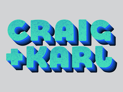 Craig & Karl adobe brush pen gradient hand lettering lettering retro shadow texture typography