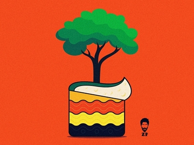 Pastry+tree+pastree adobe concept creative design digital art google illustraion illustrator pastry tree vector ziapriom