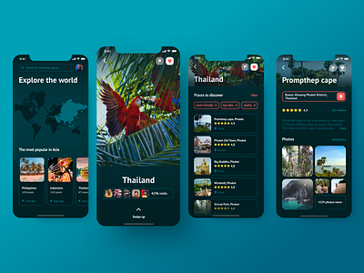 Traveler App app design minimal ui ui ux ux
