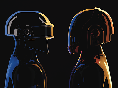 Daft Punk blender character daft daftpunk illustration punk