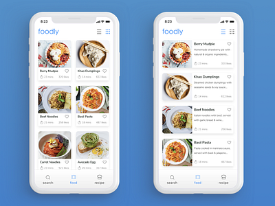 Food Recipe App concept called Foodly! app app concept app design design design app food app invision recipe ui uidesign ux uxdesign
