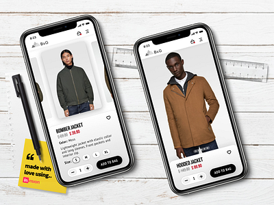 Clothing E-comm App concept! app app concept app design design invision ios iosdesign mockup ui uidesign ux uxdesign