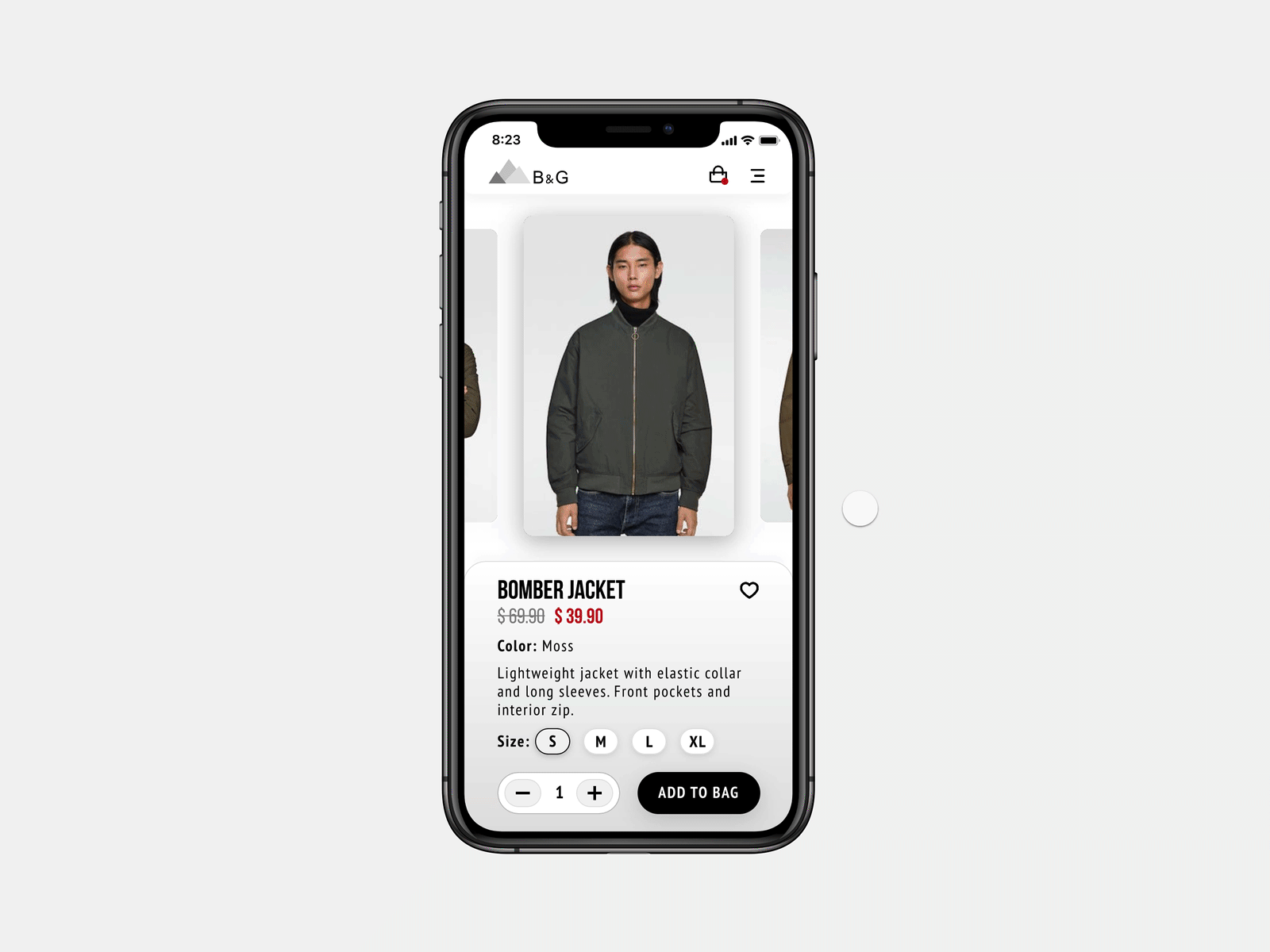 Clothing E-comm App concept & Prototype V2.0! animated app concept app design design invision invisionstudio ios iosapp iosdesign mockup prototype ui uidesign ux uxdesign