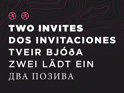 Two Invites invitation invitations invite invites