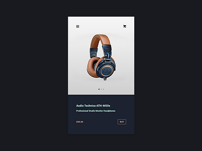 E-Commerce Shop (Single Item) 012 app buy daily dailyui e commerce headphones shopping